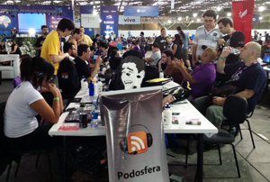 "Bancada dos podcasters" na Campus Party 2013