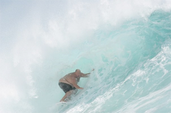 Jimbo Pellegrine, um surfista com quase 200 quilos
